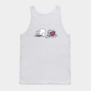 Simons Cat Drink Milk Cute Simons Cat Tank Top